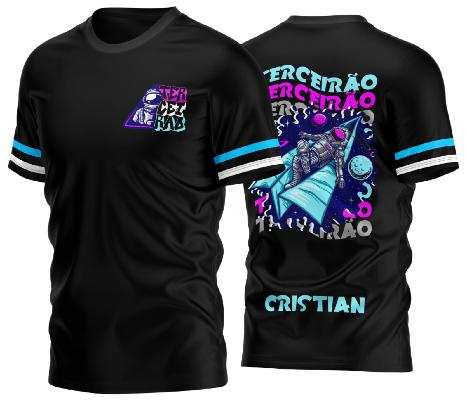Camiseta Terceirão 2026 Astronauta camiseta terceirão 2026 Astronauta para formandos do ensino médio