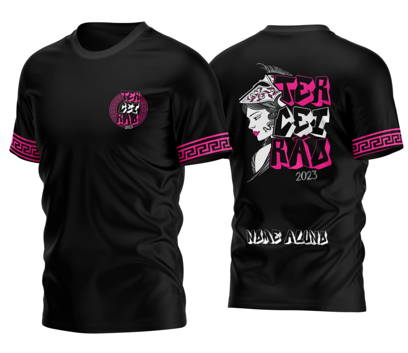 camiseta terceirão 2026 Espartana para formandos do ensino médio