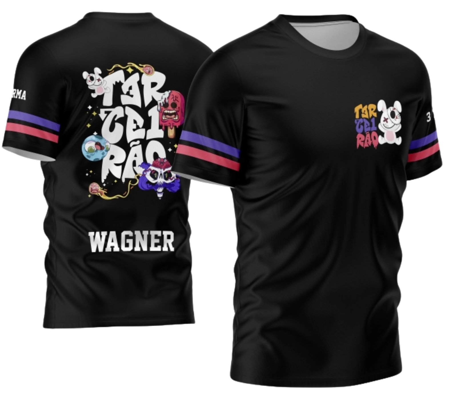 camiseta terceirão 2026 Horror Coelho para formandos do ensino médio