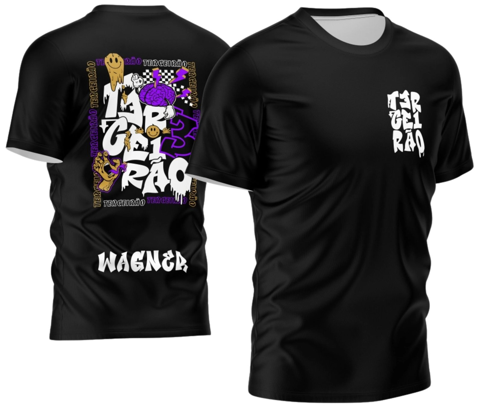 camiseta terceirão 2026 Multi Horror Smile para formandos do ensino médio