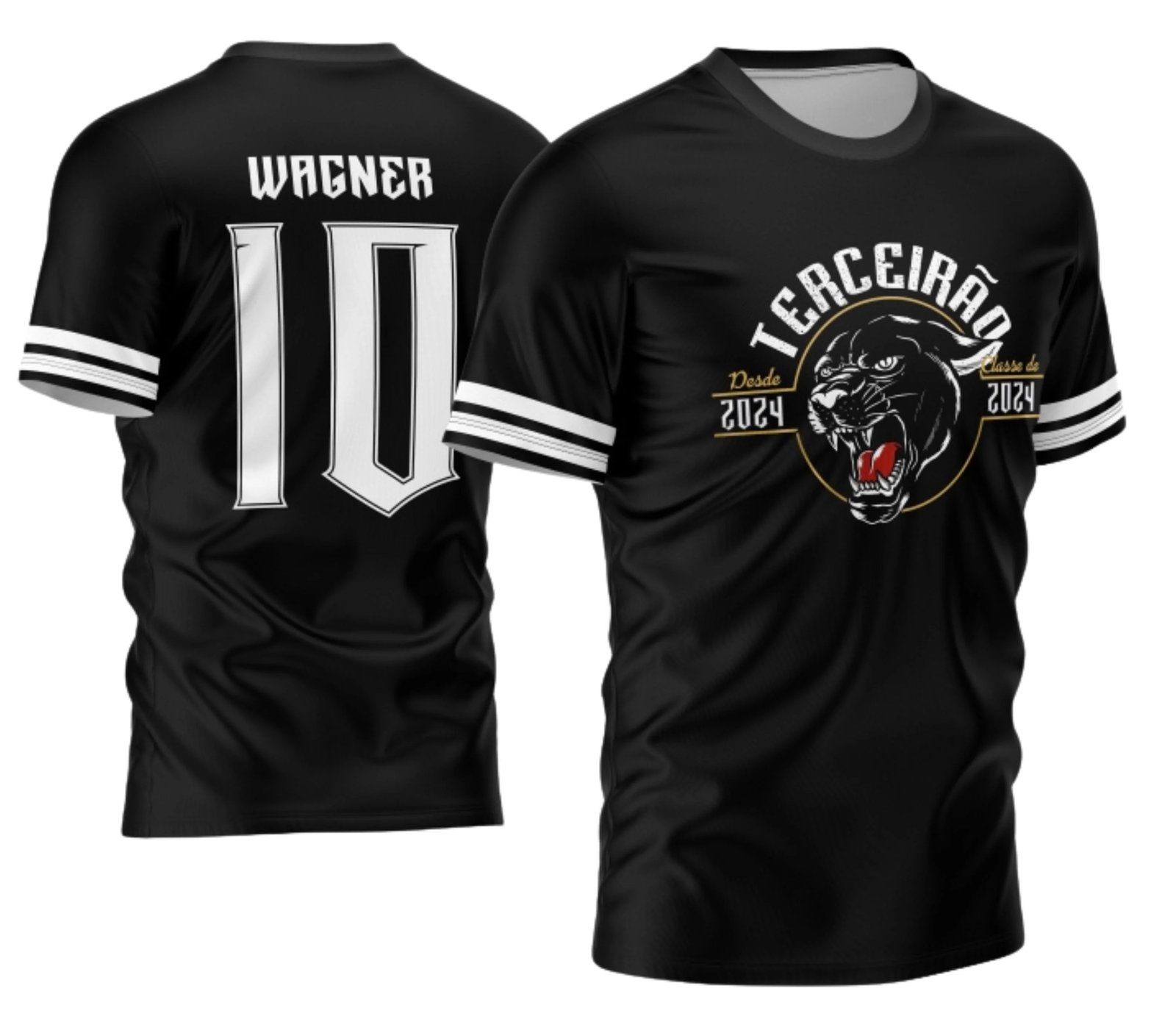 Camiseta Terceirão 2026 Pantera Negra camiseta terceirão 2026 Pantera Negra para formandos do ensino médio