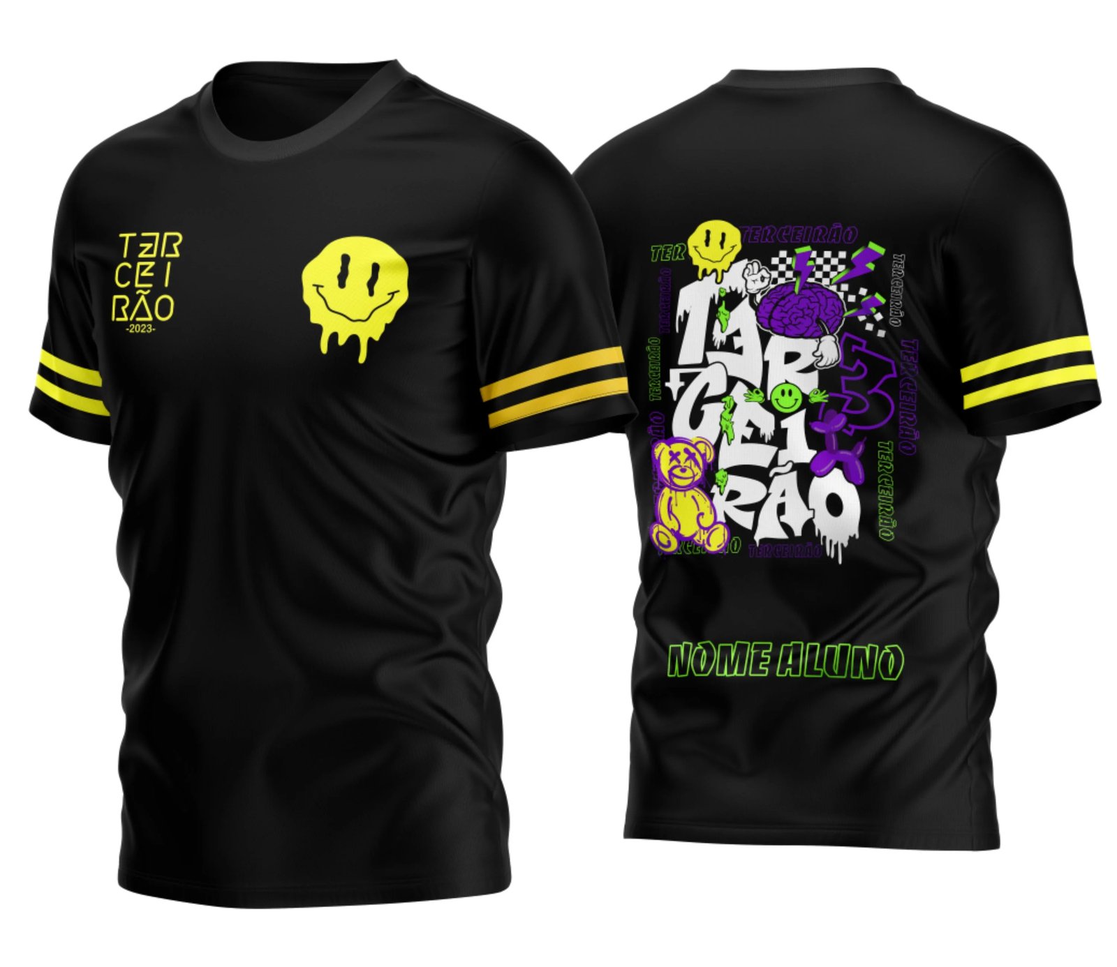 camiseta terceirão 2026 Smile Terror para formandos do ensino médio