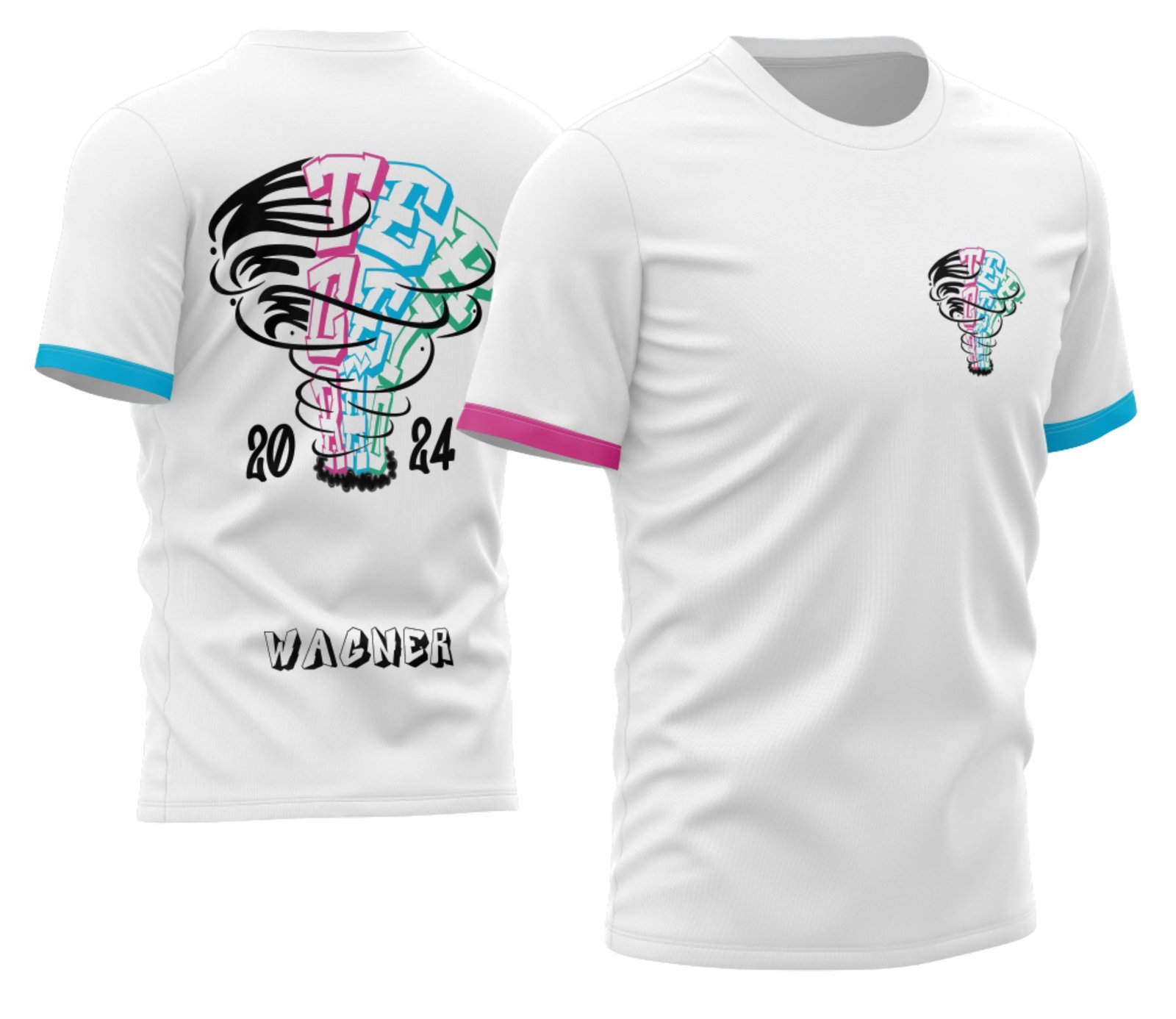 camiseta terceirão 2026 Tornado Das Letras para formandos do ensino médio