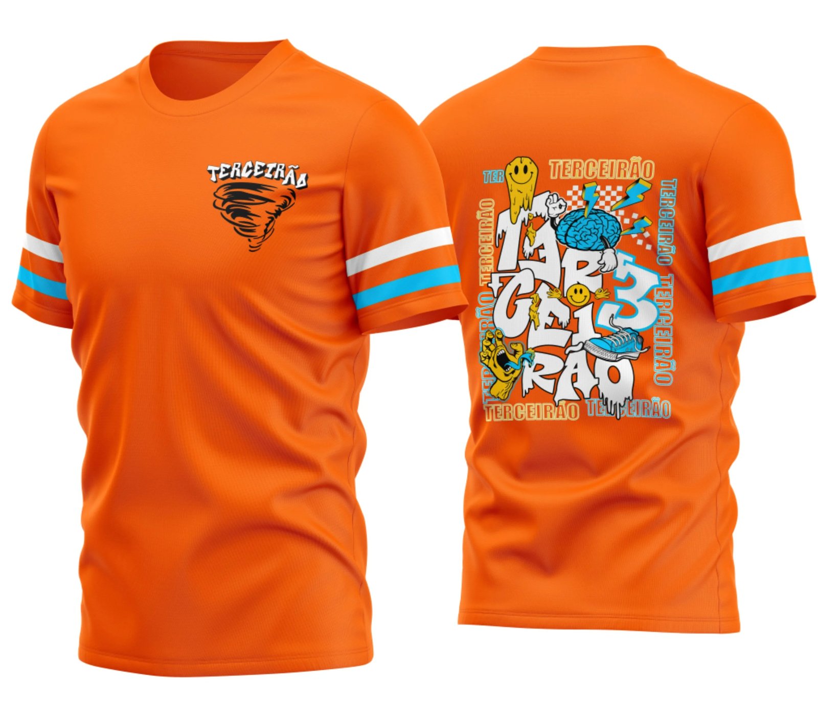 Camiseta Terceirão 2026 Twiste Smile Laranja camiseta terceirão 2026 Twiste Smile Laranja para formandos do ensino médio