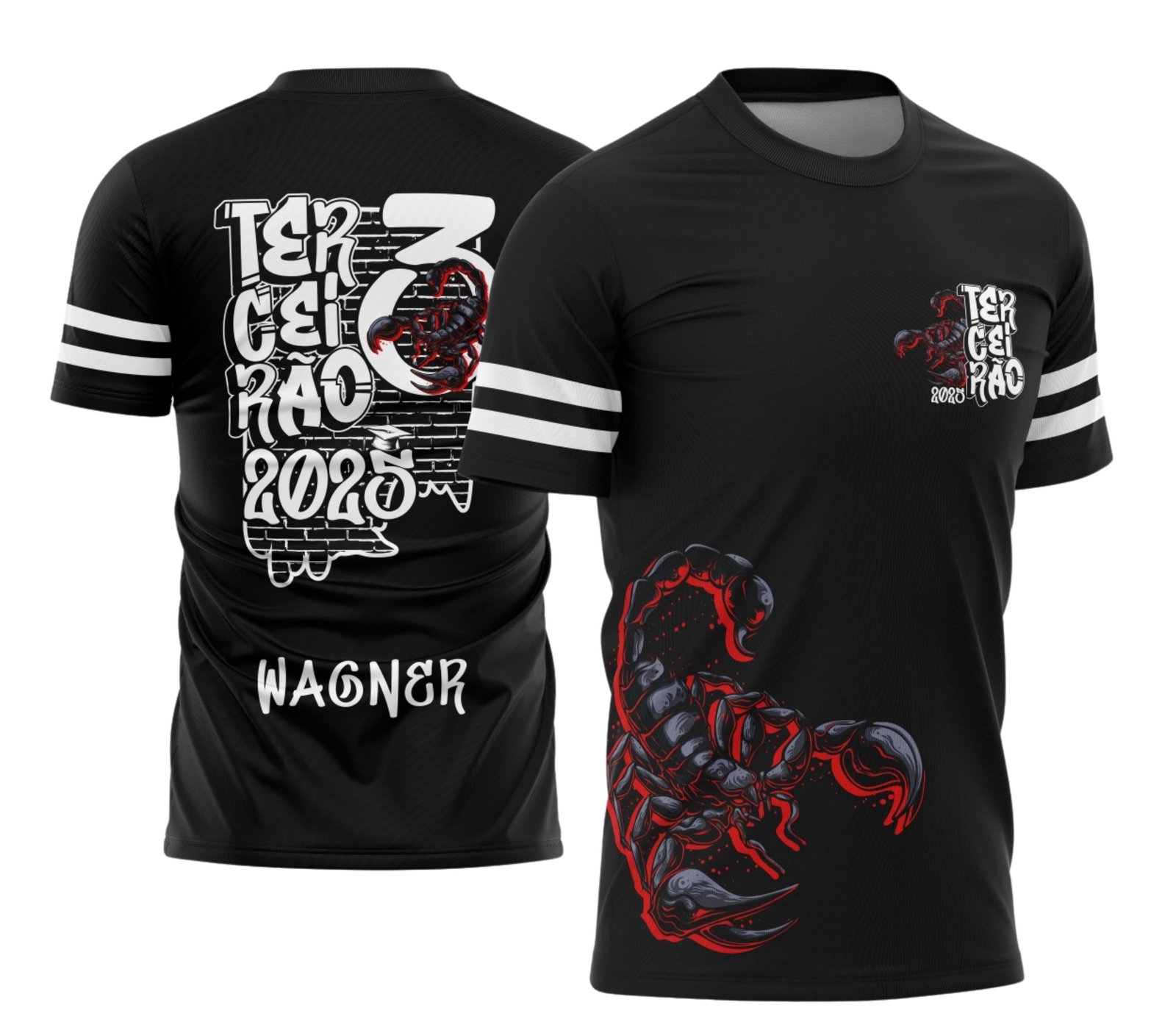 Camiseta Terceirão 2026 Grafite Escorpião camiseta terceirão 2026 Grafite Escorpiao para formandos do ensino médio